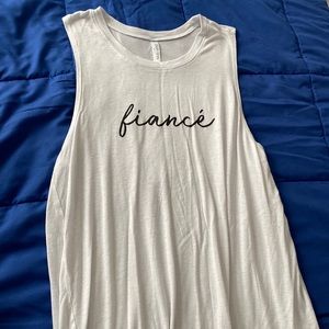 David’s Bridal “Fiancé” Tank Top